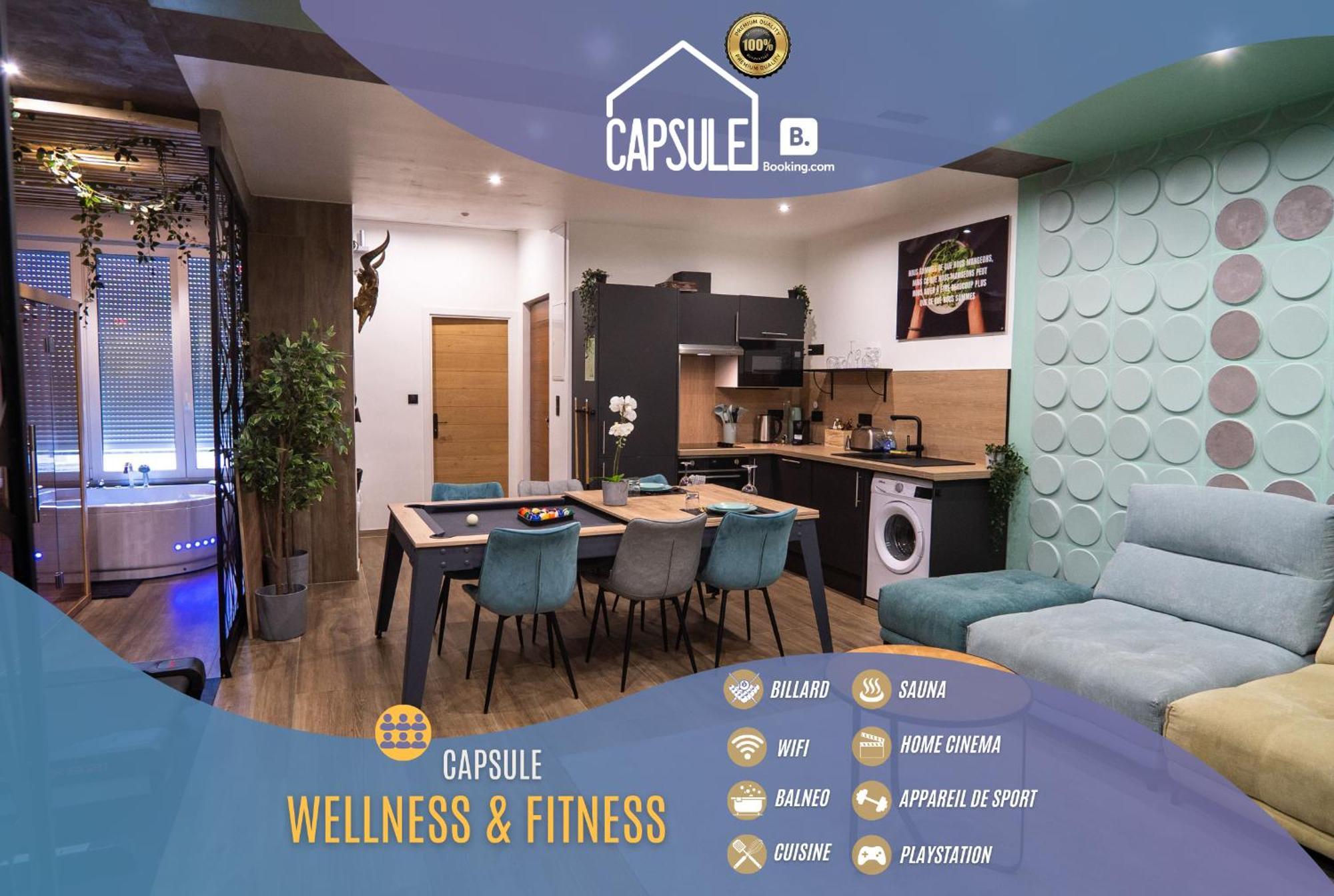 Capsule Wellness - Sauna - Balneo - Machine De Sport Privatif - Ps5 - 2 Chambres Βαλενσιέν Εξωτερικό φωτογραφία